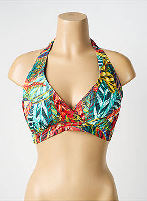 Sutien de costum de baie elasticitate top sutien modelat verde LAGON BLEU femeie
