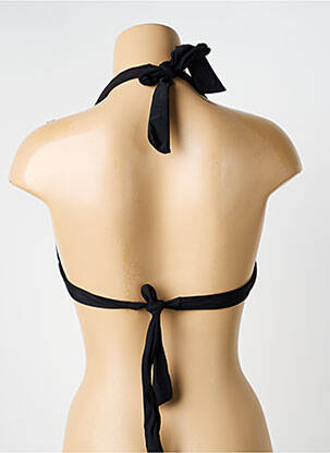 Sutien de costum de baie elasticitate top sutien modelat negru HIBIKINI femme