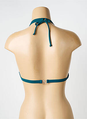 Sutien de costum de baie elasticitate top triunghiuri verde LAGON BLEU femeie