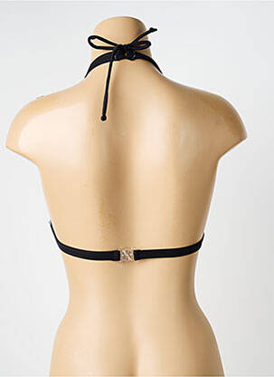 Sutien de costum de baie elasticitate top triunghiuri negru LAGON BLEU femeie