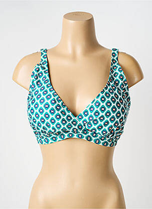 Sutien de costum de baie elasticitate top sutien modelat verde LAGON BLEU femeie