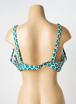 Sutien de costum de baie elasticitate top sutien modelat verde LAGON BLEU femeie