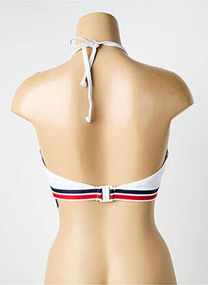 Sutien de costum de baie elasticitate top sutien modelat alb LAGON BLEU femeie