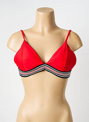 Sutien de costum de baie elasticitate top sutien modelat roșu VERY ZEN femeie