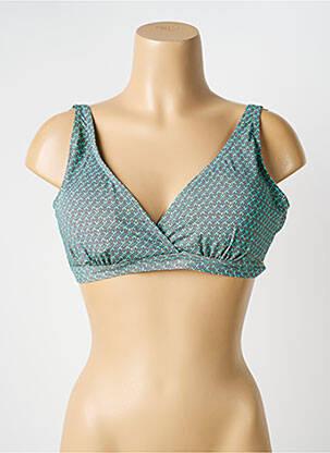 Sutien de costum de baie elasticitate top sutien modelat verde LAGON BLEU femeie