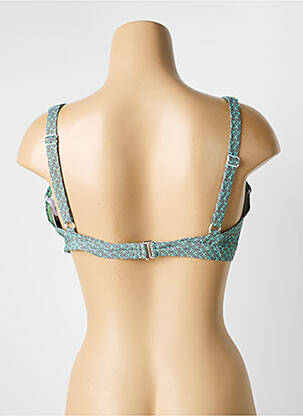 Sutien de costum de baie elasticitate top sutien modelat verde LAGON BLEU femeie