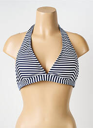 Sutien de costum de baie elasticitate top triunghiuri albastru LAGON BLEU femme
