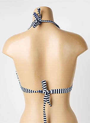 Sutien de costum de baie elasticitate top triunghiuri albastru LAGON BLEU femeie