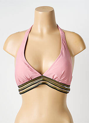 Sutien de costum de baie elasticitate top sutien modelat roz MERMAID femeie