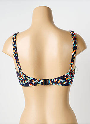 Sutien de costum de baie elasticitate sutien cupe întregi cu decolteu înalt albastru LAGON BLEU femme