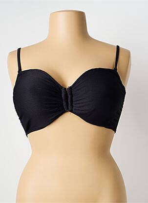 Sutien de costum de baie elasticitate top bentiță negru LAGON BLEU femeie
