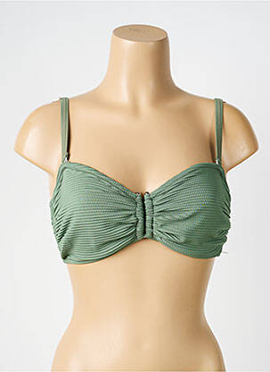 Sutien de costum de baie elasticitate top bentiță verde LAGON BLEU femeie