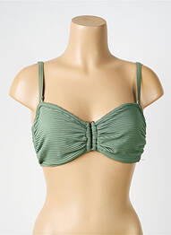 Sutien de costum de baie elasticitate top bentiță verde LAGON BLEU femeie
