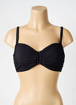 Sutien de costum de baie elasticitate top bentiță negru LAGON BLEU femeie