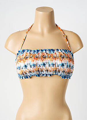 Sutien de costum de baie elasticitate top sutien modelat albastru POWER FLOWER femeie