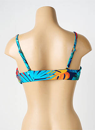 Sutien de costum de baie elasticitate top sutien modelat albastru HIBIKINI femeie