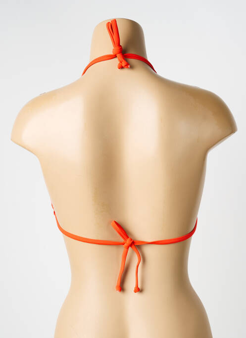 Sutien de costum de baie elasticitate top triunghiuri portocaliu LAGON BLEU femme