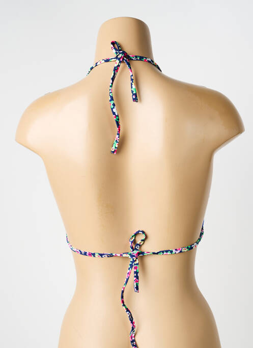 Sutien de costum de baie elasticitate top triunghiuri albastru INOO femme