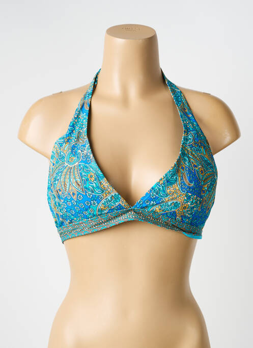 Sutien de costum de baie elasticitate top sutien modelat albastru LAGON BLEU femme