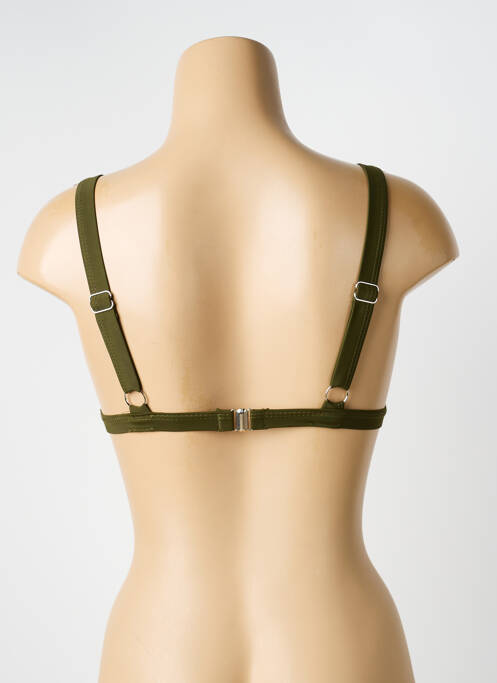 Sutien de costum de baie elasticitate sutien cupe întregi cu decolteu înalt verde VERY ZEN femme