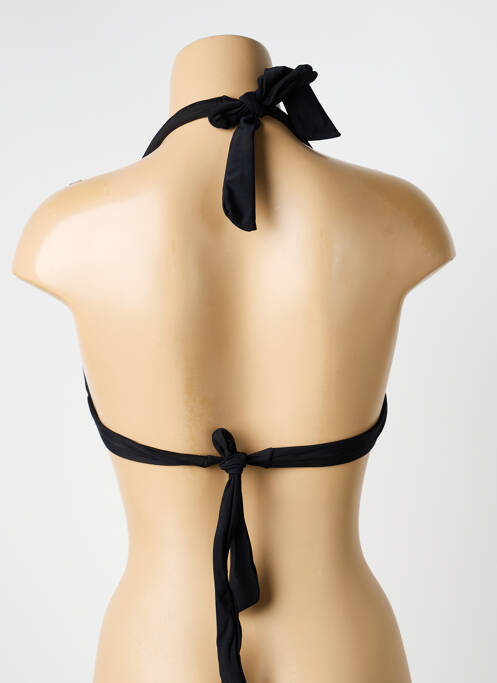 Sutien de costum de baie elasticitate top sutien modelat negru HIBIKINI femme