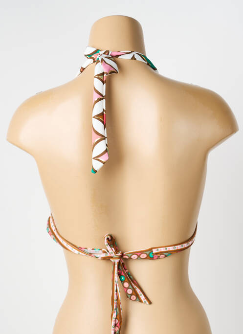 Sutien de costum de baie elasticitate top sutien modelat maro LAGON BLEU femme