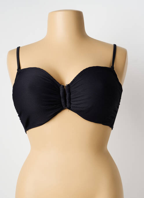 Sutien de costum de baie elasticitate top bentiță negru LAGON BLEU femme
