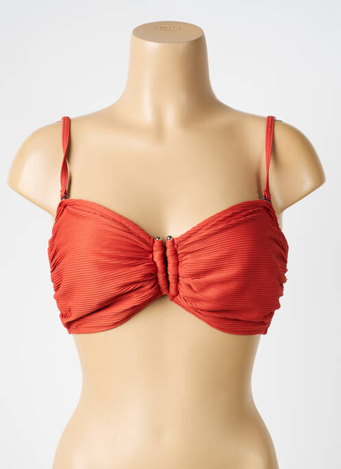 Sutien de costum de baie elasticitate top bentiță portocaliu LAGON BLEU femme