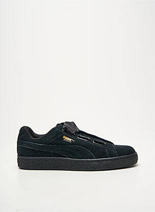 Adidași nubuc toc plat până la 3 cm negru PUMA femeie
