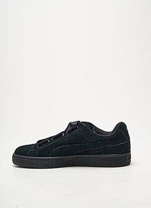 Adidași nubuc toc plat până la 3 cm negru PUMA femeie