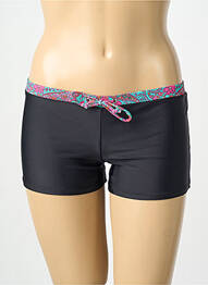 Chiloți de baie reversibil scurt negru LAGON BLEU femme