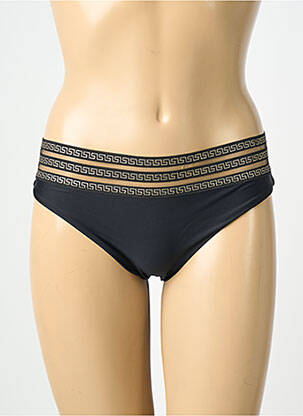 Chiloți de baie elasticitate chiloți negru POWER FLOWER femme