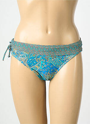 Chiloți de baie imprimeu fantezie chiloți albastru LAGON BLEU femme