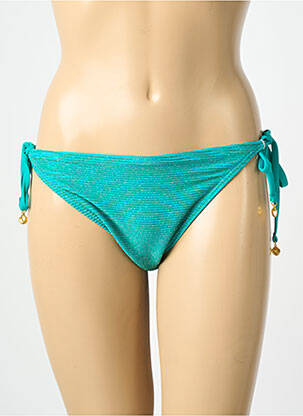 Chiloți de baie elasticitate bikini verde LAGON BLEU femeie