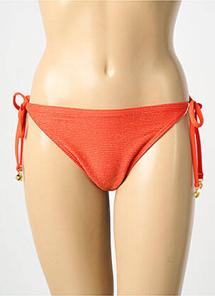 Chiloți de baie elasticitate bikini portocaliu LAGON BLEU femme