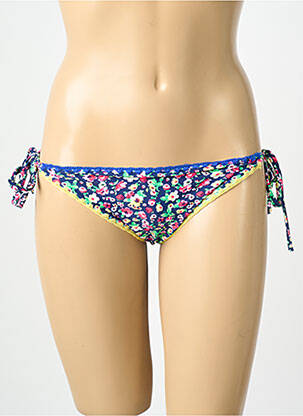 Chiloți de baie imprimeu fantezie bikini albastru INOO femme