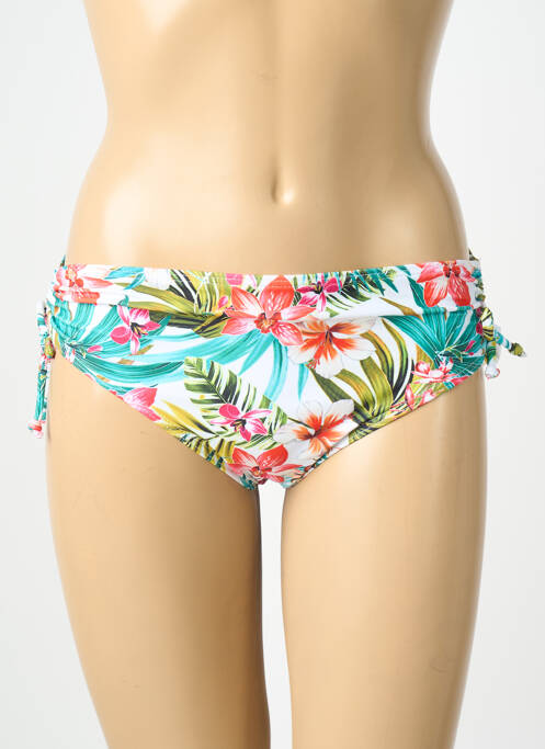 Chiloți de baie imprimeu tie and dye chiloți alb LAGON BLEU femme