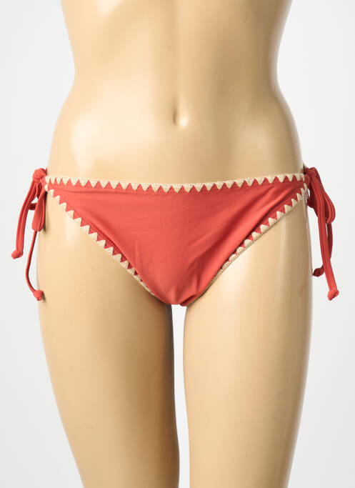 Chiloți de baie elasticitate bikini portocaliu LAGON BLEU femme