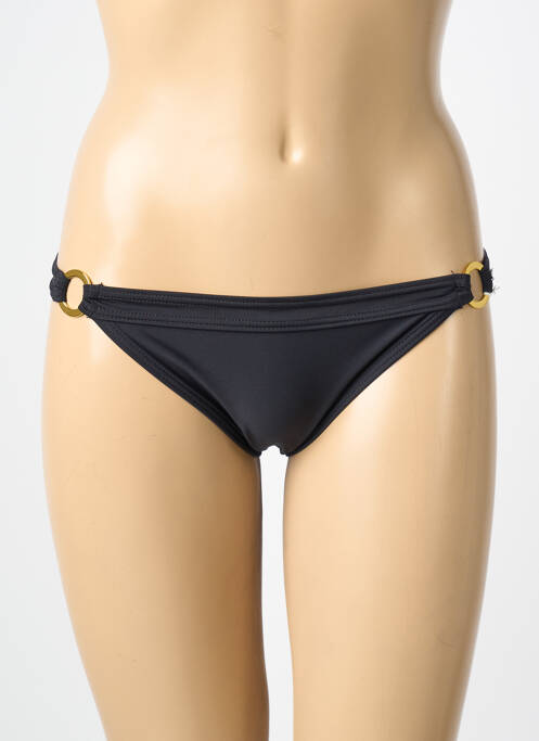 Chiloți de baie elasticitate chiloți negru LAGON BLEU femme