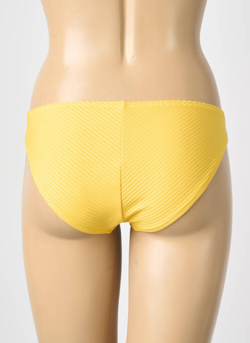 Chiloți de baie elasticitate chiloți galben HIBIKINI femme