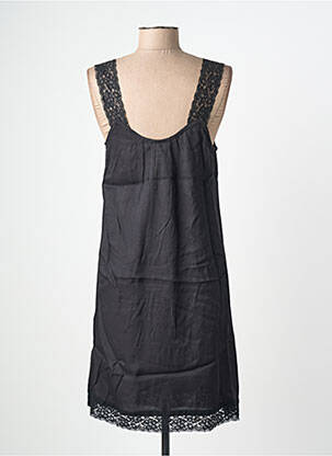 Rochie midi croială fluidă fără mâneci negru CREAM femeie