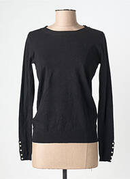 Pulover croială cambrată mâneci lungi negru MOLLY BRACKEN femme