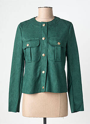 Jachete casual guler rotund verde MOLLY BRACKEN femeie
