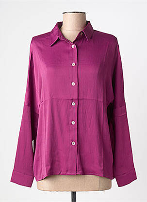 Cămașă croială dreaptă mâneci lungi violet MOLLY BRACKEN femeie