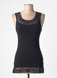 Top croială cambrată bretele subțiri negru CREAM femme