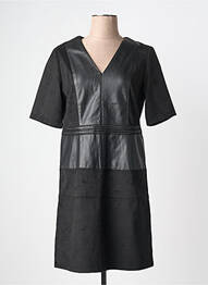 Rochie midi mâneci scurte mâneci scurte negru JULIE GUERLANDE femme