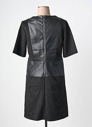 Rochie midi mâneci scurte mâneci scurte negru JULIE GUERLANDE femeie