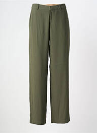 Pantalon drept închidere cu fermoar sub clapetă cu cârlig mărime normală verde CREAM femeie