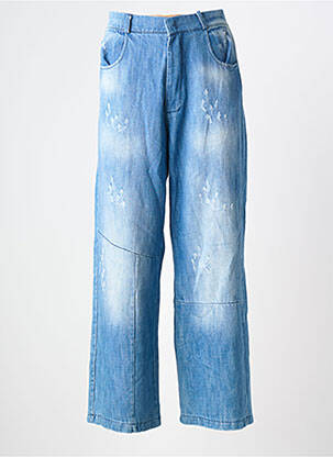 Blugi cu croială largă albastru BANDITAS FROM MARSEILLE femeie