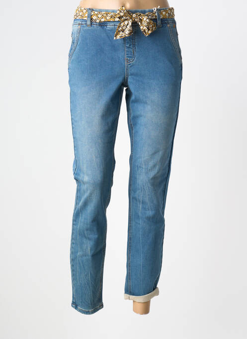 Blugi cu croială slim albastru CREAM femeie